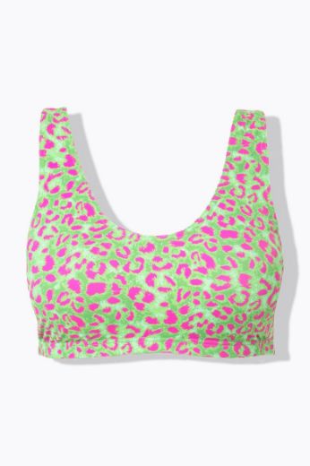 Plus size veliki brojevi Kupaći kostim gornji dio s leopard uzorkom za punije