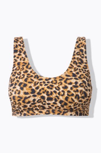 Plus size veliki brojevi Kupaći kostim gornji dio s leopard uzorkom za punije