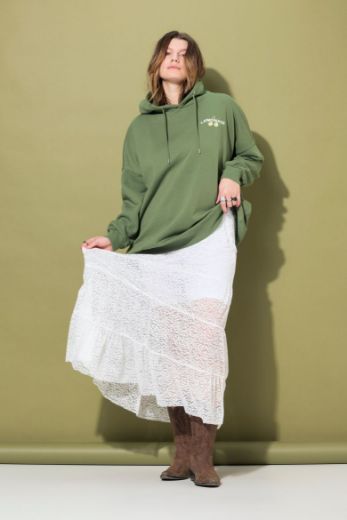 Plus size veliki brojevi Suknja A kroja na volane za punije