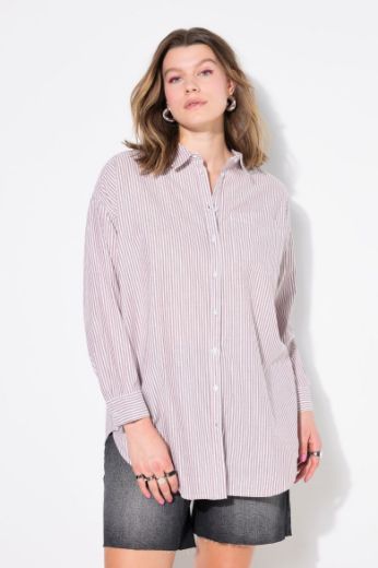 Plus size veliki brojevi Košulja dugih rukava šireg kroja za punije