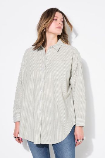 Plus size veliki brojevi Košulja dugih rukava šireg kroja za punije