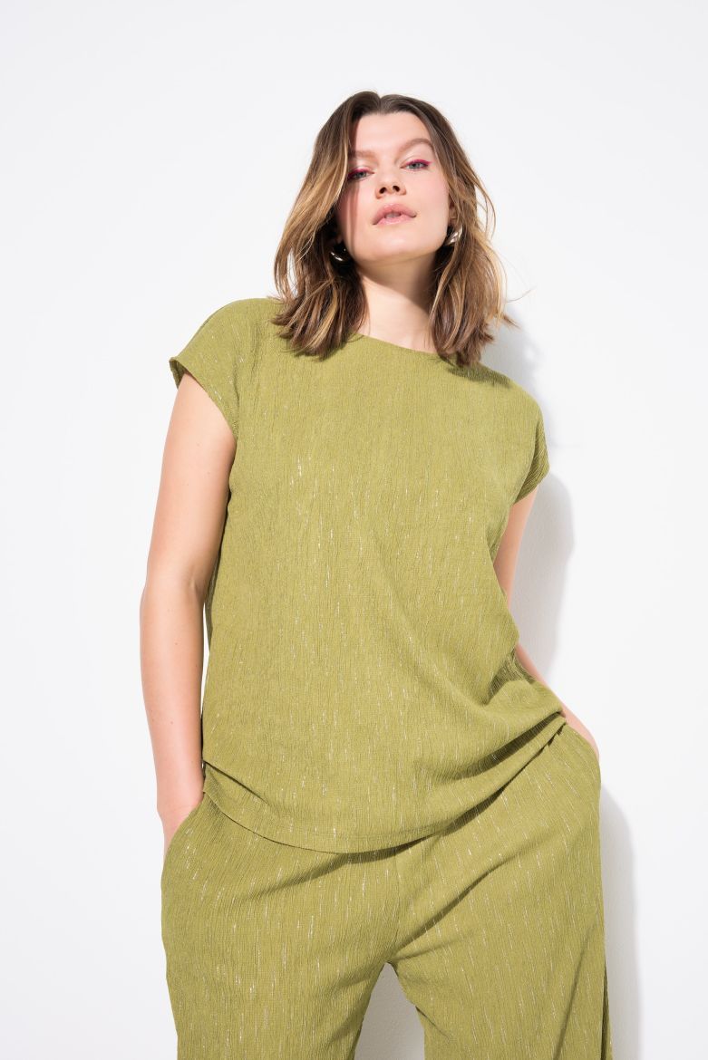 Plus size veliki brojevi Majica kratkih rukava okruglog ovratnika za punije