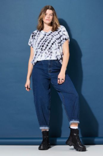 Plus size veliki brojevi Bluza kratkih rukava V ovratnika za punije