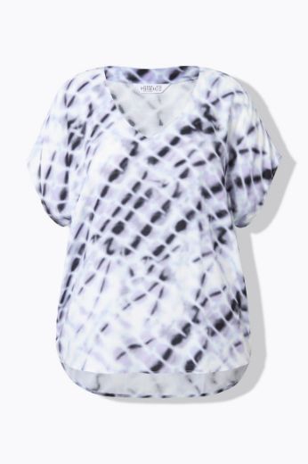 Plus size veliki brojevi Bluza kratkih rukava V ovratnika za punije
