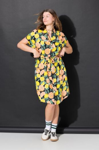 Plus size veliki brojevi Haljina midi kratkih rukava za punije