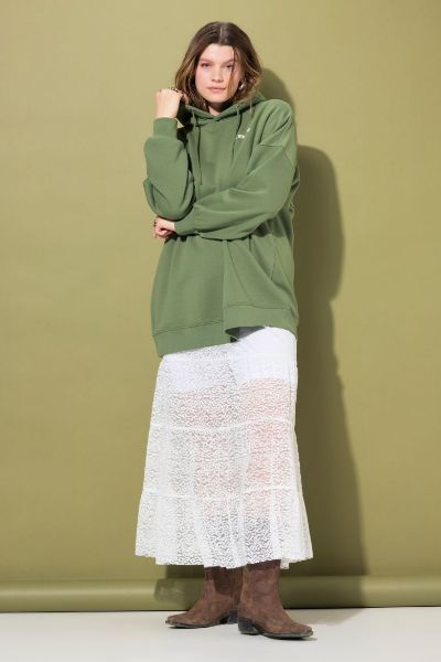 Veliki brojevi Majica dugih rukava s kapuljačom moda za punije