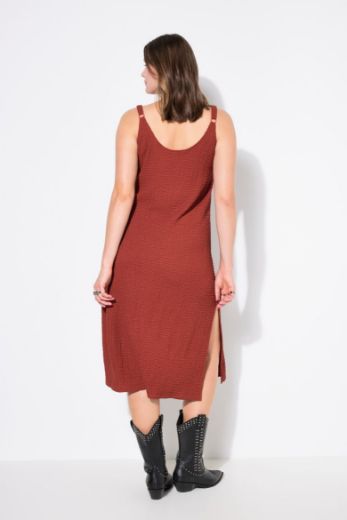 Plus size veliki brojevi Haljina midi bez rukava za punije