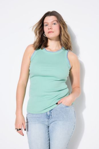 Plus size veliki brojevi Top okruglog ovratnika za punije