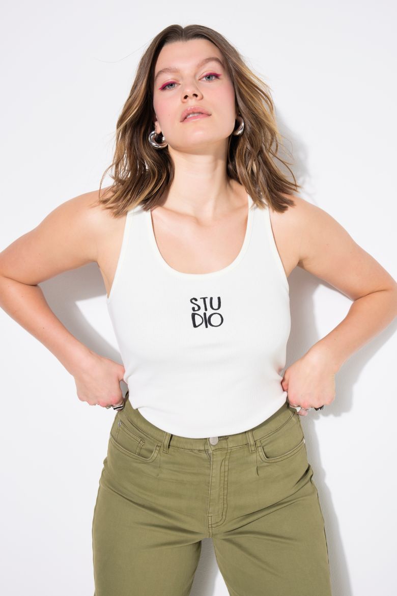 Plus size veliki brojevi Top okruglog ovratnika za punije