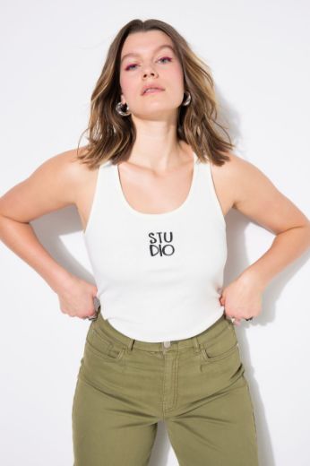 Plus size veliki brojevi Top okruglog ovratnika za punije