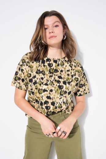 Plus size veliki brojevi Majica kratkih rukava okruglog ovratnika za punije