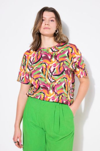 Plus size veliki brojevi Majica kratkih rukava okruglog ovratnika za punije