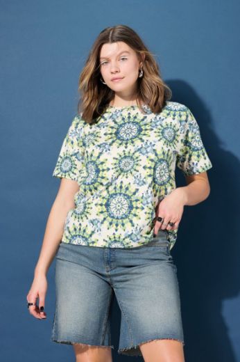Plus size veliki brojevi Majica kratkih rukava okruglog ovratnika za punije