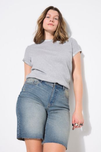 Plus size veliki brojevi Majica kratkih rukava okruglog ovratnika za punije
