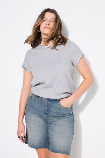 Plus size veliki brojevi Majica kratkih rukava okruglog ovratnika za punije