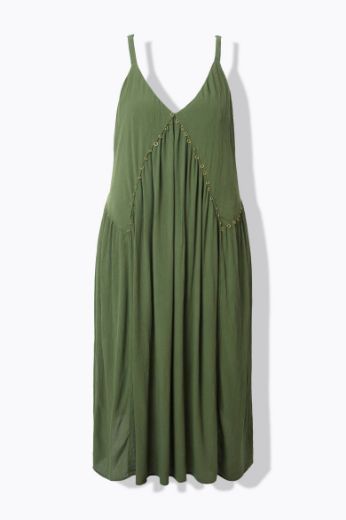 Plus size veliki brojevi Haljina maxi bez rukava A kroja za punije