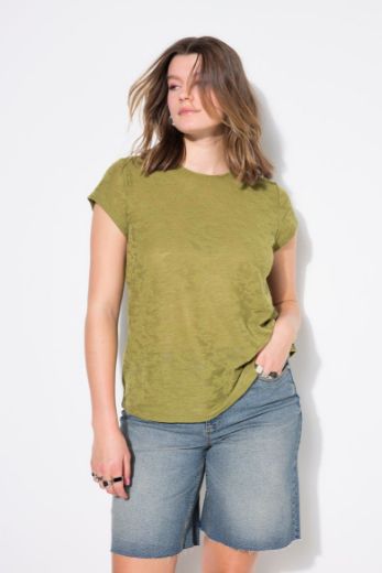 Plus size veliki brojevi Majica kratkih rukava okruglog ovratnika za punije