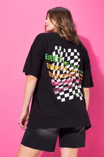 Plus size veliki brojevi Majica kratkih rukava okruglog ovratnika za punije