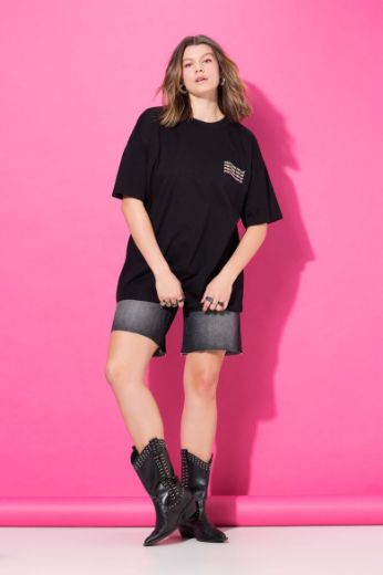 Plus size veliki brojevi Majica kratkih rukava okruglog ovratnika za punije