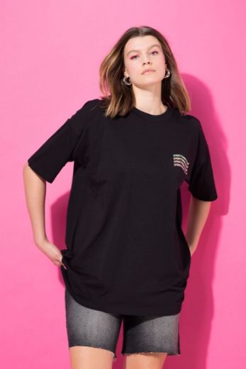 Plus size veliki brojevi Majica kratkih rukava okruglog ovratnika za punije