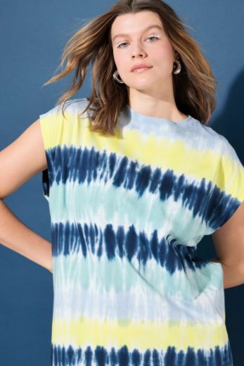 Plus size veliki brojevi Haljina midi kratkih rukava za punije
