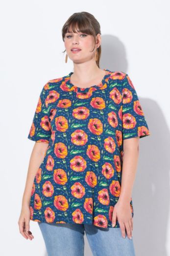 Plus size veliki brojevi Majica kratkih rukava okruglog ovratnika za punije
