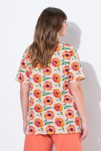 Plus size veliki brojevi Majica kratkih rukava okruglog ovratnika za punije