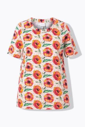 Plus size veliki brojevi Majica kratkih rukava okruglog ovratnika za punije