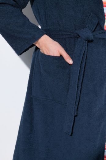 Plus size veliki brojevi Ogrtač na vezanje dugih rukava za punije