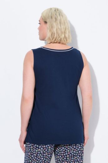 Plus size veliki brojevi Pidžama gornji dio bez rukava 2 komada za punije