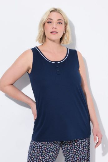 Plus size veliki brojevi Pidžama gornji dio bez rukava 2 komada za punije