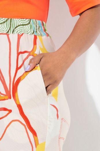 Plus size veliki brojevi Hlače Slinky elastičnog struka širokih nogavica za punije