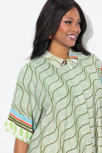 Plus size veliki brojevi Bluza Slinky kratkih rukava za punije