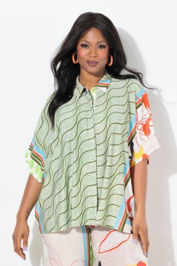 Plus size veliki brojevi Bluza Slinky kratkih rukava za punije