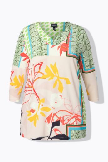 Plus size veliki brojevi Majica 3/4 rukava A kroja za punije