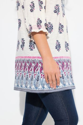 Plus size veliki brojevi Tunika 3/4 rukava A kroja za punije
