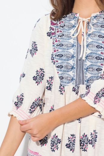 Plus size veliki brojevi Tunika 3/4 rukava A kroja za punije