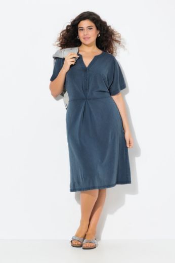 Plus size veliki brojevi Haljina kratkih rukava A kroja za punije