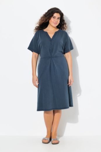 Plus size veliki brojevi Haljina kratkih rukava A kroja za punije