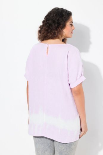 Plus size veliki brojevi Bluza kratkih rukava V ovratnika za punije