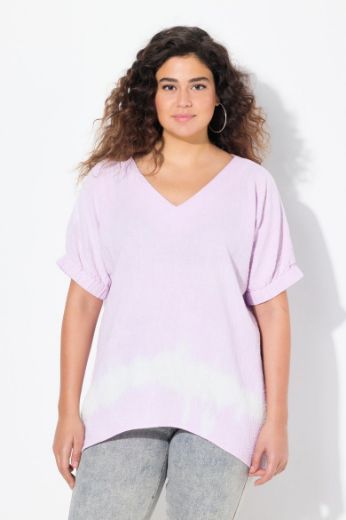 Plus size veliki brojevi Bluza kratkih rukava V ovratnika za punije