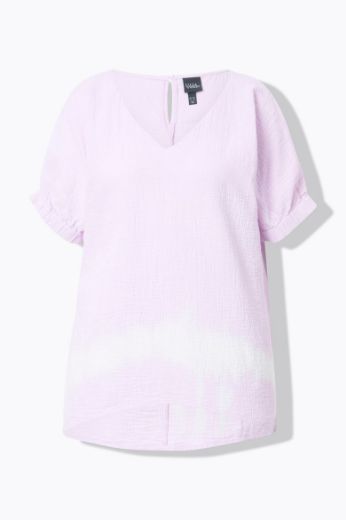 Plus size veliki brojevi Bluza kratkih rukava V ovratnika za punije