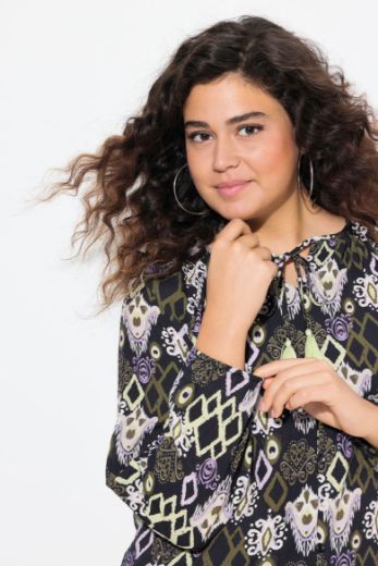 Plus size veliki brojevi Bluza dugih rukava okruglog ovratnika za punije