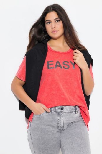 Plus size veliki brojevi Majica kratkih rukava okruglog ovratnika za punije