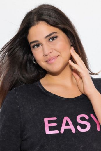 Plus size veliki brojevi Majica kratkih rukava okruglog ovratnika za punije