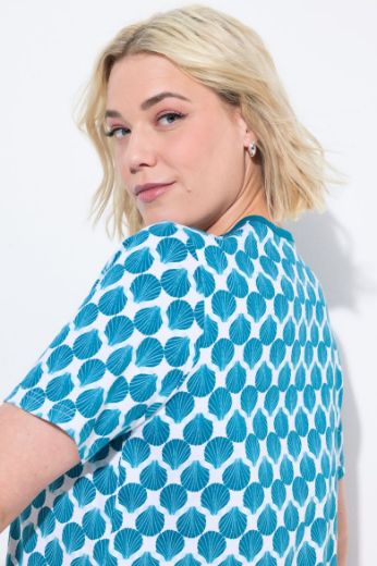 Plus size veliki brojevi Spavaćica kratkih rukava okruglog ovratnika za punije