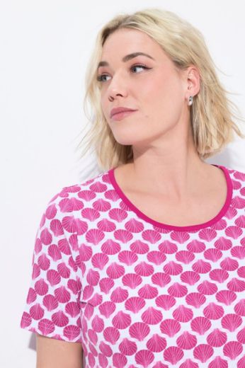 Plus size veliki brojevi Spavaćica kratkih rukava okruglog ovratnika za punije
