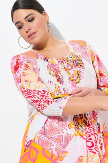 Plus size veliki brojevi Bluza 3/4 rukava A kroja za punije