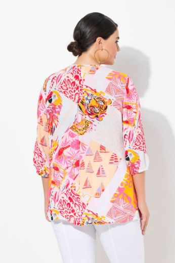 Plus size veliki brojevi Bluza 3/4 rukava A kroja za punije