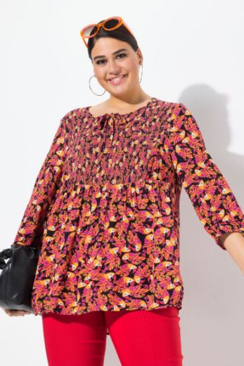 Plus size veliki brojevi Bluza 3/4 rukava A kroja za punije